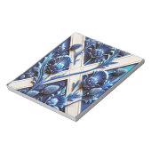Notitieblok met Scottish Thistles Modern Design (Linkerzijde)