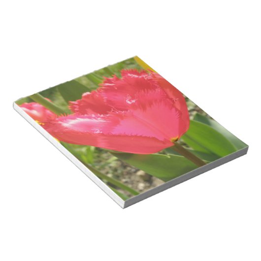 Notitieblok met tulpen (Schuin)