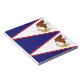 Notitieblok met vlag van Amerikaans-Samoa (Schuin)