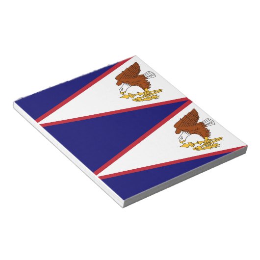 Notitieblok met vlag van Amerikaans-Samoa (Schuin)