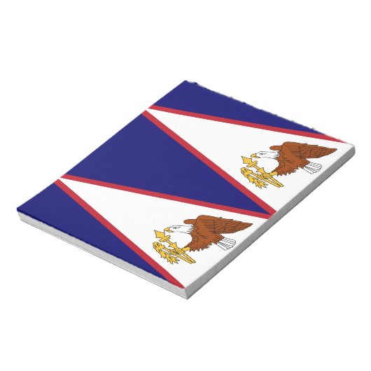 Notitieblok met vlag van Amerikaans-Samoa (Linkerzijde)