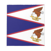 Notitieblok met vlag van Amerikaans-Samoa (Voorkant)