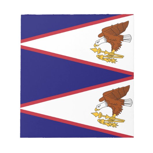 Notitieblok met vlag van Amerikaans-Samoa (Voorkant)
