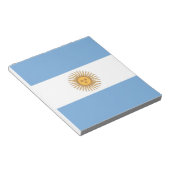 Notitieblok met vlag van Argentinië (Schuin)