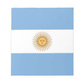 Notitieblok met vlag van Argentinië (Voorkant)