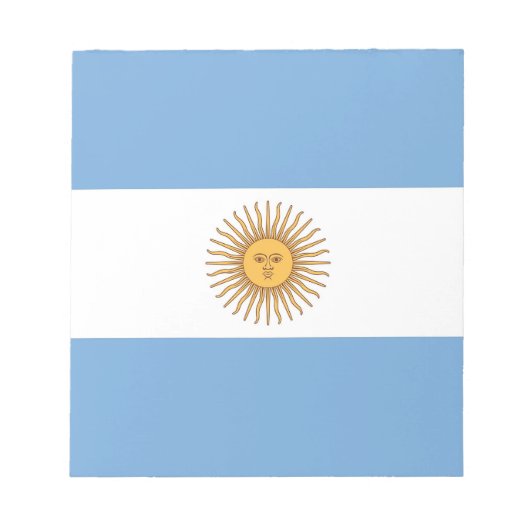 Notitieblok met vlag van Argentinië (Voorkant)