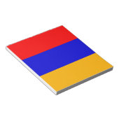 Notitieblok met vlag van Armenië (Schuin)