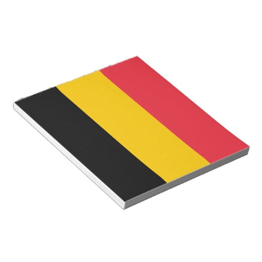 Notitieblok met vlag van België (Schuin)