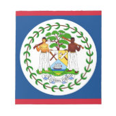 Notitieblok met vlag van Belize (Voorkant)