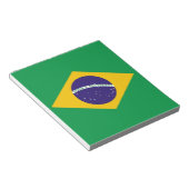 Notitieblok met vlag van Brazilië (Schuin)