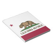 Notitieblok met vlag van Californië (Schuin)
