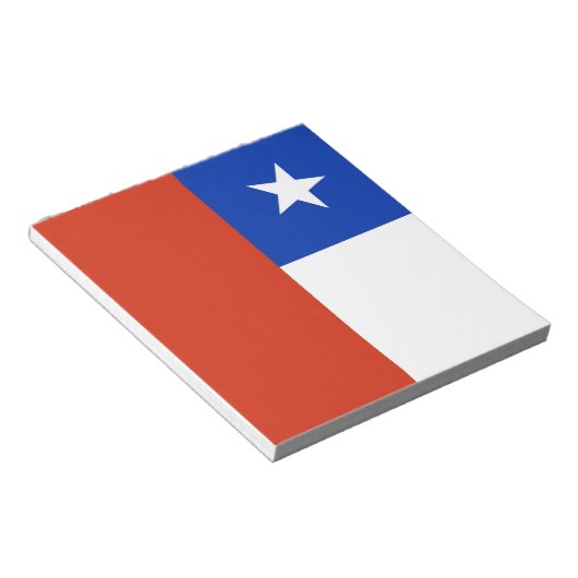 Notitieblok met vlag van Chili (Schuin)