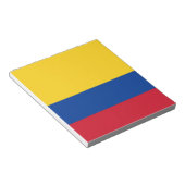 Notitieblok met vlag van Colombia (Schuin)