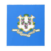 Notitieblok met vlag van Connecticut (Voorkant)
