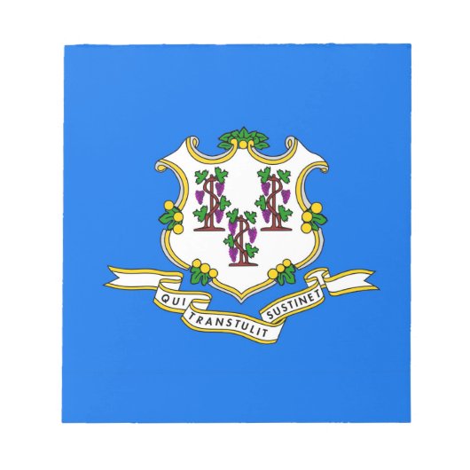 Notitieblok met vlag van Connecticut (Voorkant)