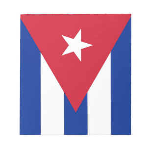 Notitieblok met vlag van Cuba