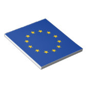 Notitieblok met vlag van de Europese Unie (Schuin)