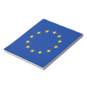 Notitieblok met vlag van de Europese Unie (Linkerzijde)