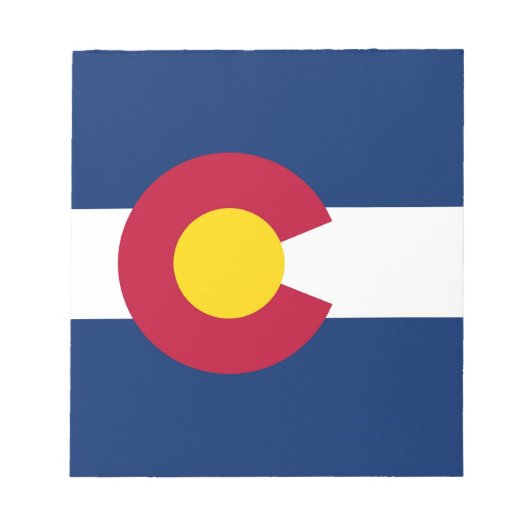 Notitieblok met vlag van de staat Colorado (Voorkant)