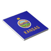 Notitieblok met vlag van de staat Kansas (Schuin)