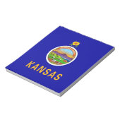 Notitieblok met vlag van de staat Kansas (Linkerzijde)