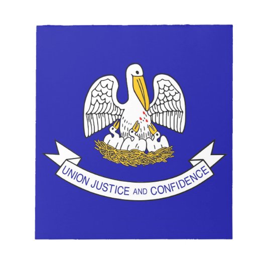 Notitieblok met vlag van de staat Louisiana (Voorkant)