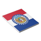 Notitieblok met vlag van de staat Missouri (Schuin)