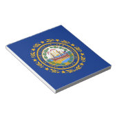 Notitieblok met vlag van de staat New Hampshire (Schuin)