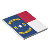 Notitieblok met vlag van de staat North Carolina (Schuin)