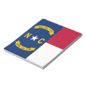Notitieblok met vlag van de staat North Carolina (Linkerzijde)