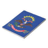 Notitieblok met vlag van de staat North Dakota (Linkerzijde)