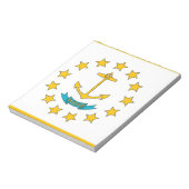 Notitieblok met vlag van de staat Rhode Island (Linkerzijde)