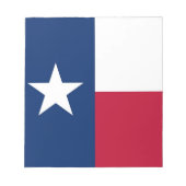 Notitieblok met vlag van de staat Texas (Voorkant)