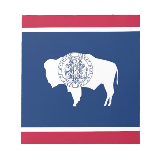 Notitieblok met vlag van de staat Wyoming (Voorkant)