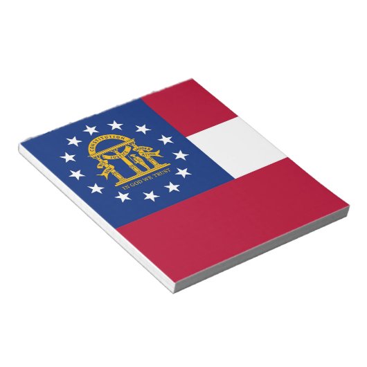 Notitieblok met vlag van Georgië (Schuin)