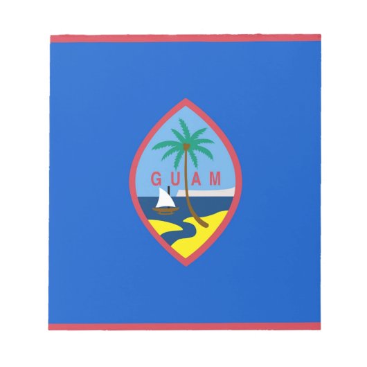 Notitieblok met vlag van Guam (Voorkant)