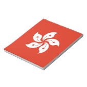 Notitieblok met vlag van Hongkong, China (Linkerzijde)