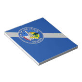 Notitieblok met Vlag van Las Vegas City, Verenigde (Schuin)