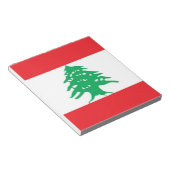 Notitieblok met vlag van Libanon (Schuin)