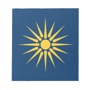 Notitieblok met vlag van Macedonië, Griekenland