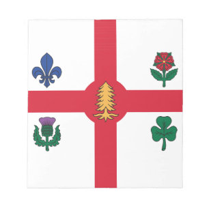 Notitieblok met vlag van Montreal, Canada