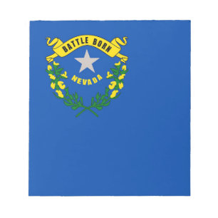 Notitieblok met vlag van Nevada