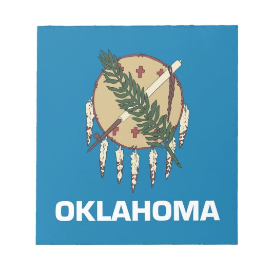 Notitieblok met vlag van Oklahoma State (Voorkant)
