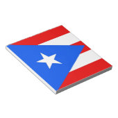 Notitieblok met vlag van Puerto Rico (Schuin)