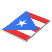 Notitieblok met vlag van Puerto Rico (Linkerzijde)