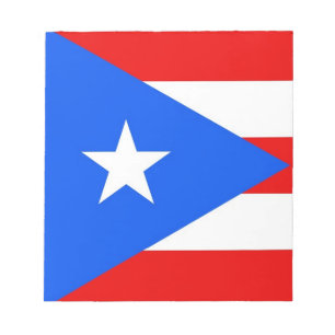 Notitieblok met vlag van Puerto Rico