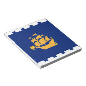 Notitieblok met vlag van Quebec City, Canada (Schuin)
