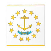 Notitieblok met vlag van Rhode Island (Voorkant)