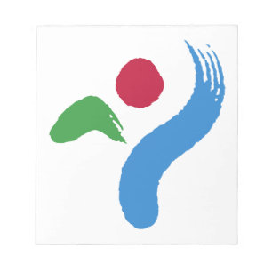 Notitieblok met vlag van Seoul, Zuid-Korea