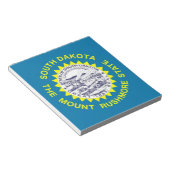 Notitieblok met vlag van South Dakota (Schuin)
